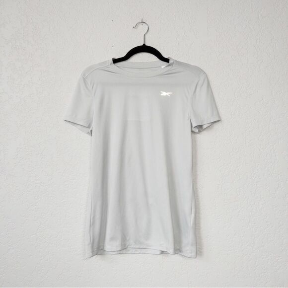 New Reebok Gray Sample Athleisure RE Short Sleeve Tee Size Small - Picture 1 of 5